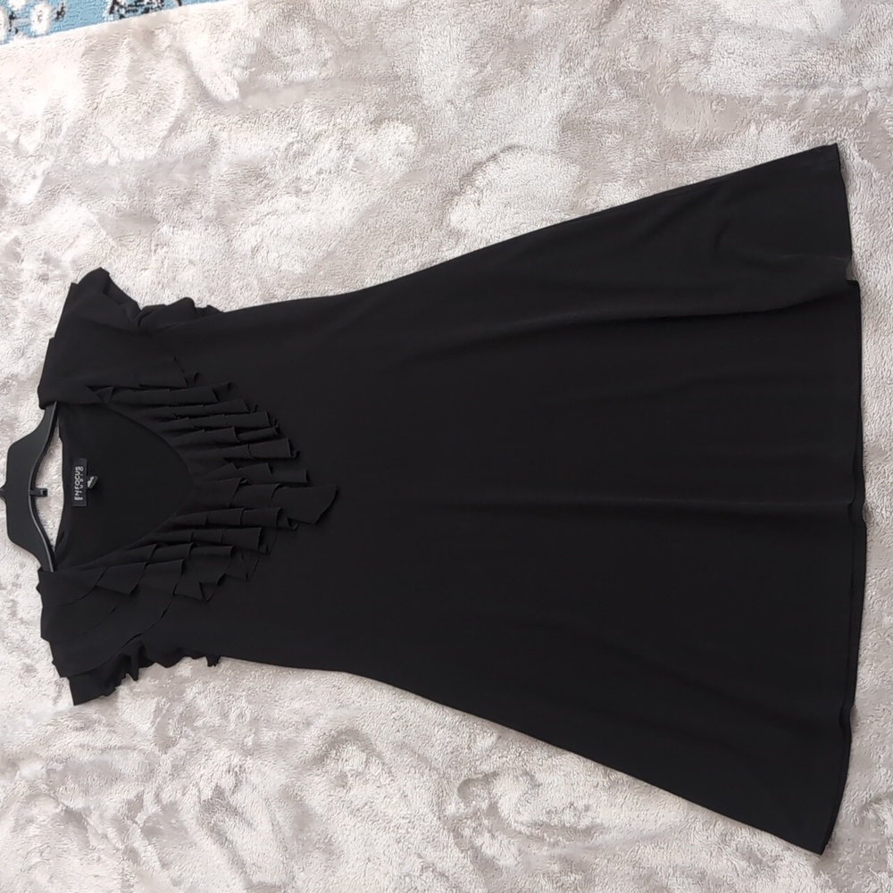 Elegant Black Ruffle Dress